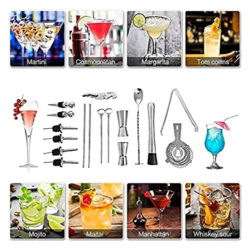 Set de Coctelera con Soporte y Accesorios de Acero Inoxidable miniatura 7