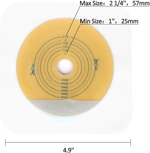 Miniatura 2 de CARBOU Barrera adhesiva para la piel con borde no tejido para bolsas de colostomía de dos piezas (10 unidades (paquete de 1))