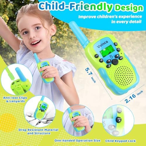 Vvinca Walkie Talkies For Kids Rechargeable Toys For Ages 5-7 thumb #6