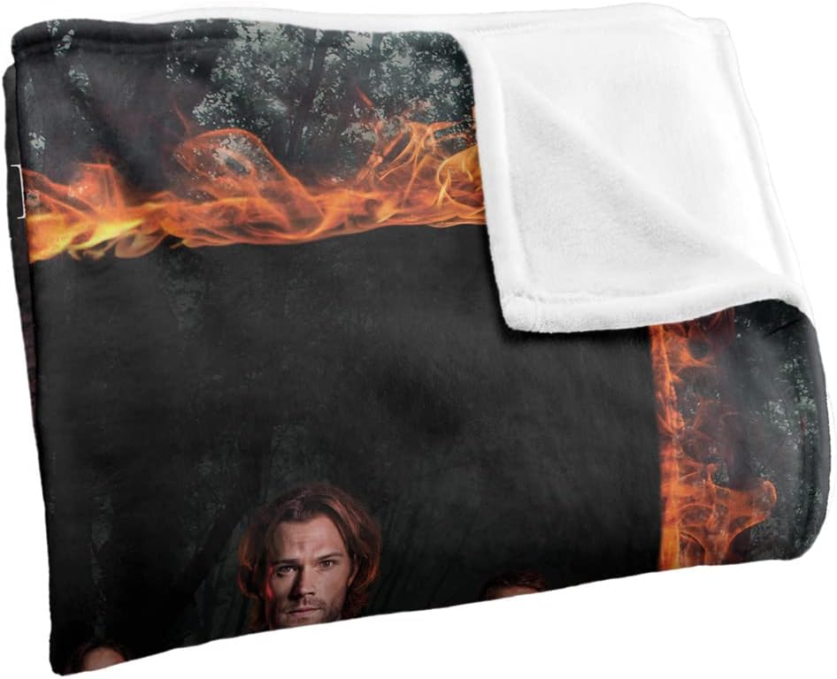 Supernatural Fire Frame Officially Licensed Silky Touch Super Soft Throw Blanket 50" x 60" - Image 3