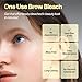 ENTROPY MAKEUP One-Use Brow Bleach Kit, Quick & Easy Eyebrow Lightening for All Hair Colors, Eyebrow Kit, Single Application, Gentle Formula, Lasts Up to 4 Weeks