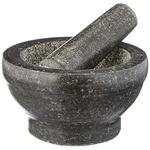 KESPER 71501 vijzel met slegel van graniet – donker/granieten vijzel /