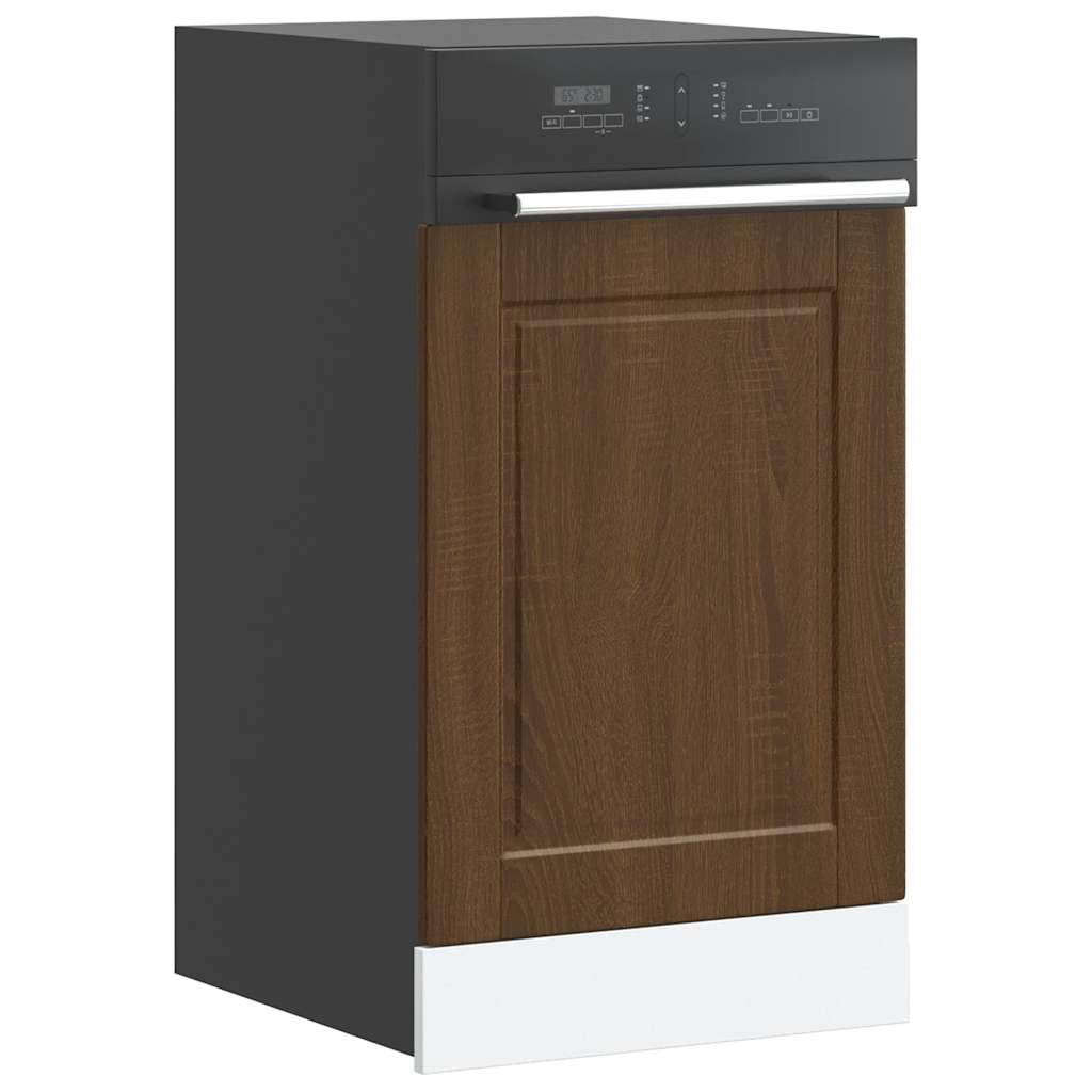 Tomostar Façade de Porte Lave Vaisselle, Panneau de Lave-Vaisselle Accessoire pour Lave-Vaisselle Cuisine Porto chêne Marron 45x1,5x67 cm