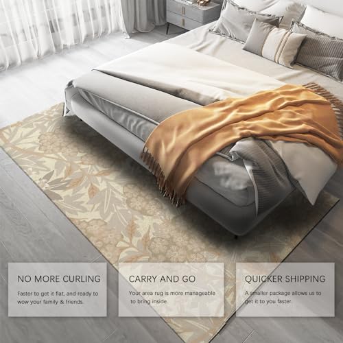 Tapis de salon lavable et résistant pour protéger sous la table - 5