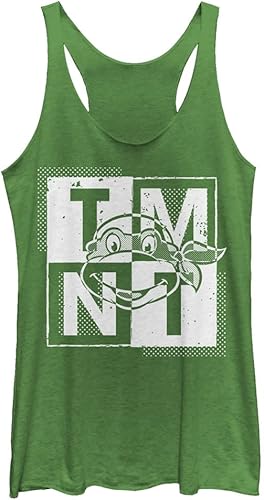 Nickelodeon Teenage Mutant Ninja Turtles TMNT Block - Camiseta sin mangas para mujer