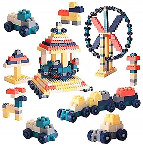 GRANTH DIY Building Blocks for Kids, Building Blocks with Baseplate - Learning and Education Toys for Kids- 100+ Pcs -Multicolor