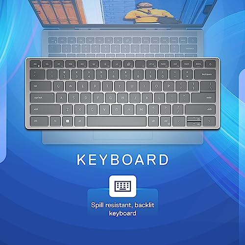 Image of Dell Inspiron 7420 2in1 Laptop, 12th Gen Intel Core i3-1215U, 8GB, 256GB, Win 11+ MSO'21, 14.0 inch (35.56Cm) FHD+ Touch 250 nits, Backlit KB & FPR, McAfee 15 Months, Platinum Silver, Thin & Light-1.57Kg