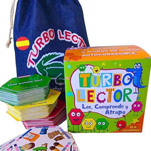 Turbo Lector. Juego didáctico de Lectura. Mejora la comprensión y la fluidez lectora.