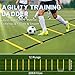 Camkinger Fixed Rung Agility Ladder, 20ft, 12 Rungs No Tangle Speed and Agility-Training Equipment for Soccer Footwork Coaching Ladders with Carrying Bag, Ground Stakes for Adults, Youth Kids, Yellow