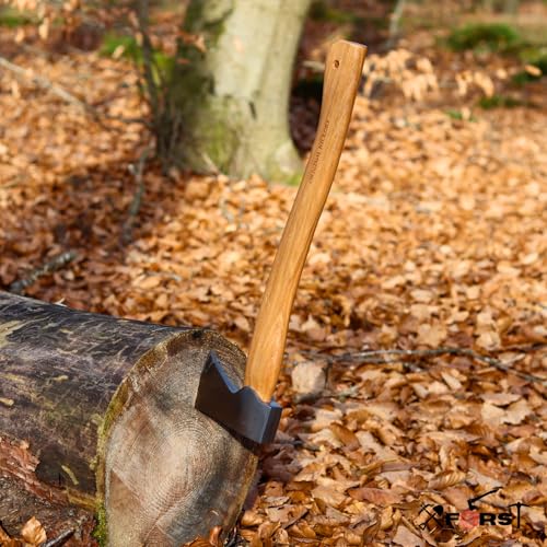 Xforst Hache X-AG3 – Hache Forestière 50 cm en Acier Forgé avec Manche en Bois de Hickory – 1,15 kg – Hache de Bois & Camping – vue 6