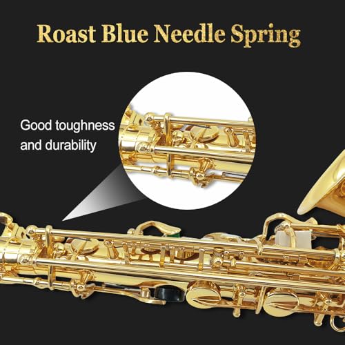Image of Alto Saxophone for Beginners, E Flat Alto Sax Full Kit With Carrying Case,Mouthpiece,Straps, Reeds for Adults (gold)