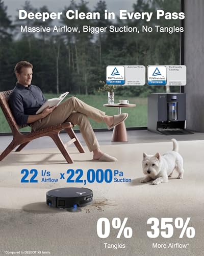 Robot Vacuum with Self-Emptying Station
