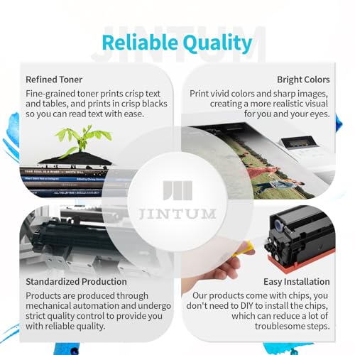 206X Toner Cartridges Replacement for HP 206X 206A Toner Cartridge Compatible with MFP M283fdw M283cdw M283fdn M282nw M255dw M255nw Priner (4-Pack) - Thumbnail 4