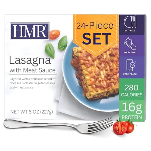 HMR Lasagna with Meat Sauce Entrée | Pre-packaged Lunch or Dinner to Support Weight Loss | Ready to...