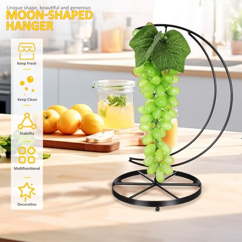 TOYANDONA Modern Upright Metal Banana Hanger Stand for Kitchen Countertop Fruit Display Holder with Sturdy Construction and Clean Smooth Iron Surface Versatile Home Decor Ornament - Image 3