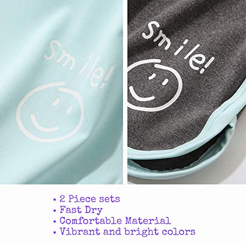 Image of Girls Short Sets with Athletic Shorts and Workout Tops Quick Dry Athletic Clothing Sets 6-13 Years