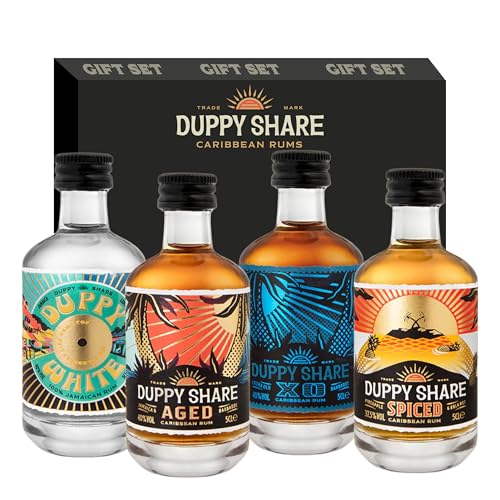 The Duppy Share Rum Gift Set, 4 x 5cl