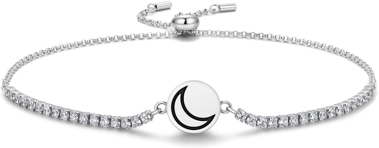 Philosopher’s Stone Alchemy 925 Sterling Silver Bracelet Adjustable Slider Bracelet for Women Symbol of Luck and Renewal Birthday Gift