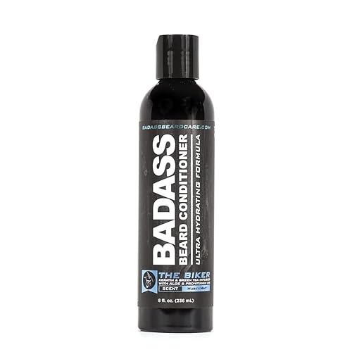 Miniatura 5 de Badass Beard Care The Mountain Man - Acondicionador de barba para hombre, 8 onzas, hecho de ingredientes naturales para una barba y bigote