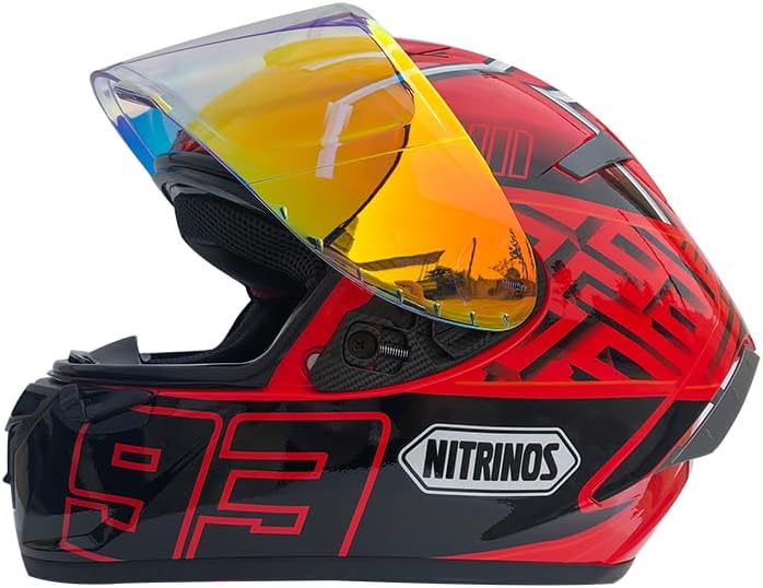 Miniatura 3 de Casco de moto de cara completa X14 rojo Casco de montar Motocross Racing Motobike Casco Casco de Motocicleta