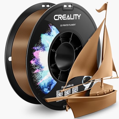 Image of CREALITY PETG Filament 1.75mm 3D Printer Filament, 1kg (2.2lb) Neatly Wound Spool, Dimensional Accuracy ±0.03mm, Fit for Ender, Bambu Lab, Anycubic,ELEGOO FDM Printers, Brown