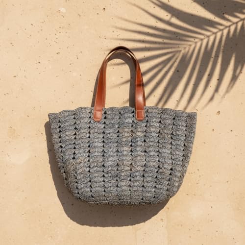 Bolso Tote de Crochet Abierto MAR Y SOL Paros miniatura 3
