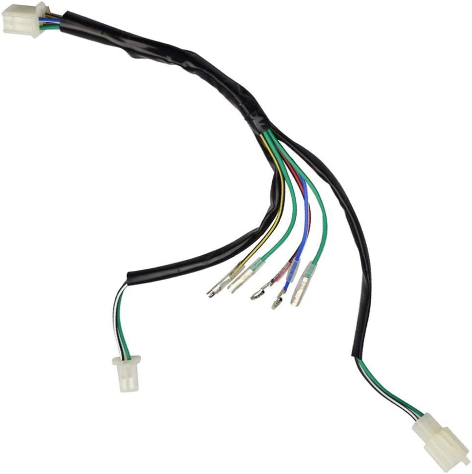 Wire Harness Wiring Loom CDI Ignition Coil Spark Plug Kill Switch Rebuild Kit for 125CC 110CC 90CC 70CC 50CC Kick Start Dirt Pit Bike ATV Quad Bike Go Kart by TOPEMAI