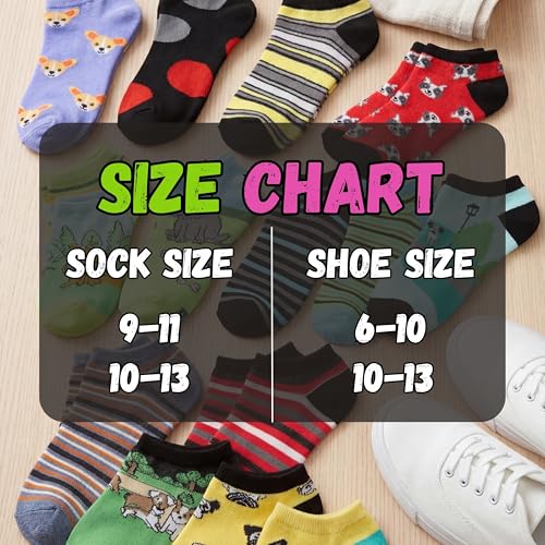 Image of Tipi Toe Women's 20 Pack Colorful Low Cut Socks - Lightweight, Breathable Design for All-Day Comfort Sizes 9-11 /10-13