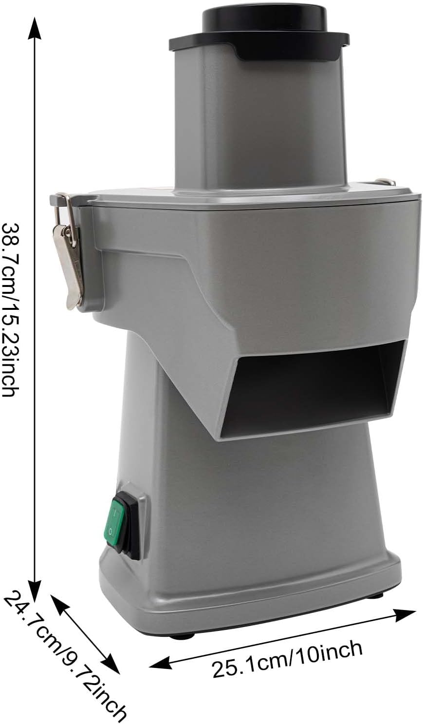Electric Vegetable Chopper,Commercial Food Dicer with 5 Types Blades,Slicer/Dicer/Shredder/Cutter with 200W Pure Copper DC Motor,140RPM Automatic Dicing Machine,Cucumber Potato Onion Cutter Processor