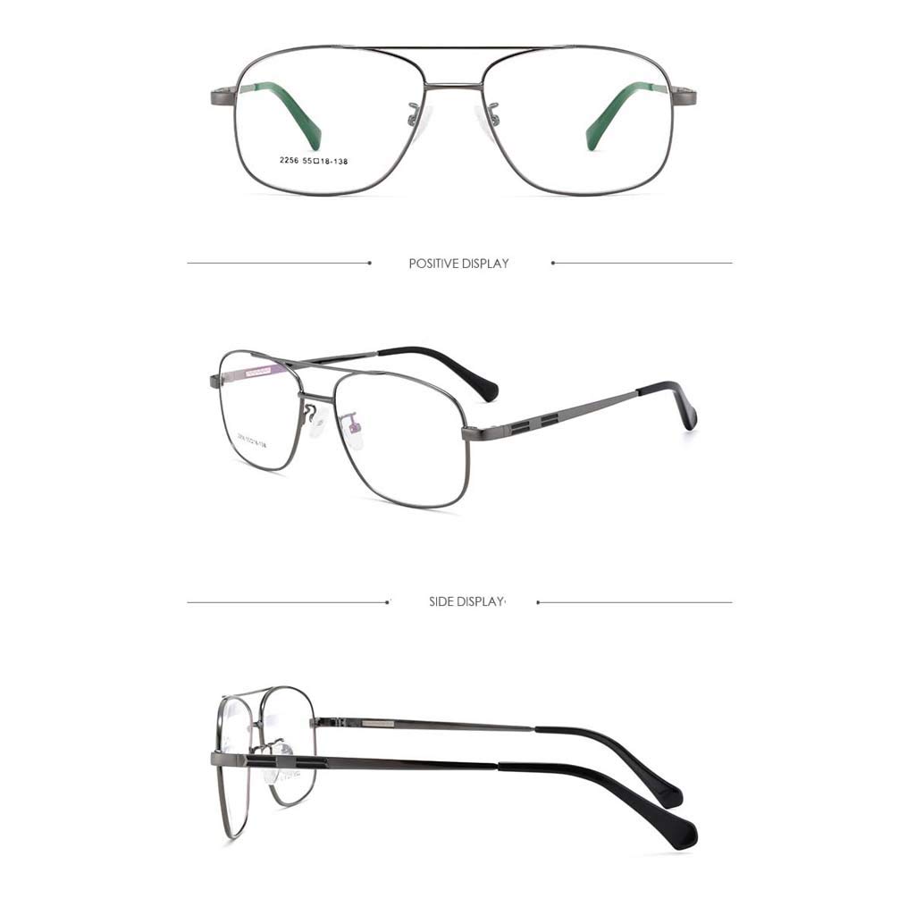 Gafas de Lectura Inteligentes para Hombres, lejos y Cerca de Tres HD Antirradiación Anti-Fatiga Azul - Gafas Ajustables de envejecimiento lejano y cercano