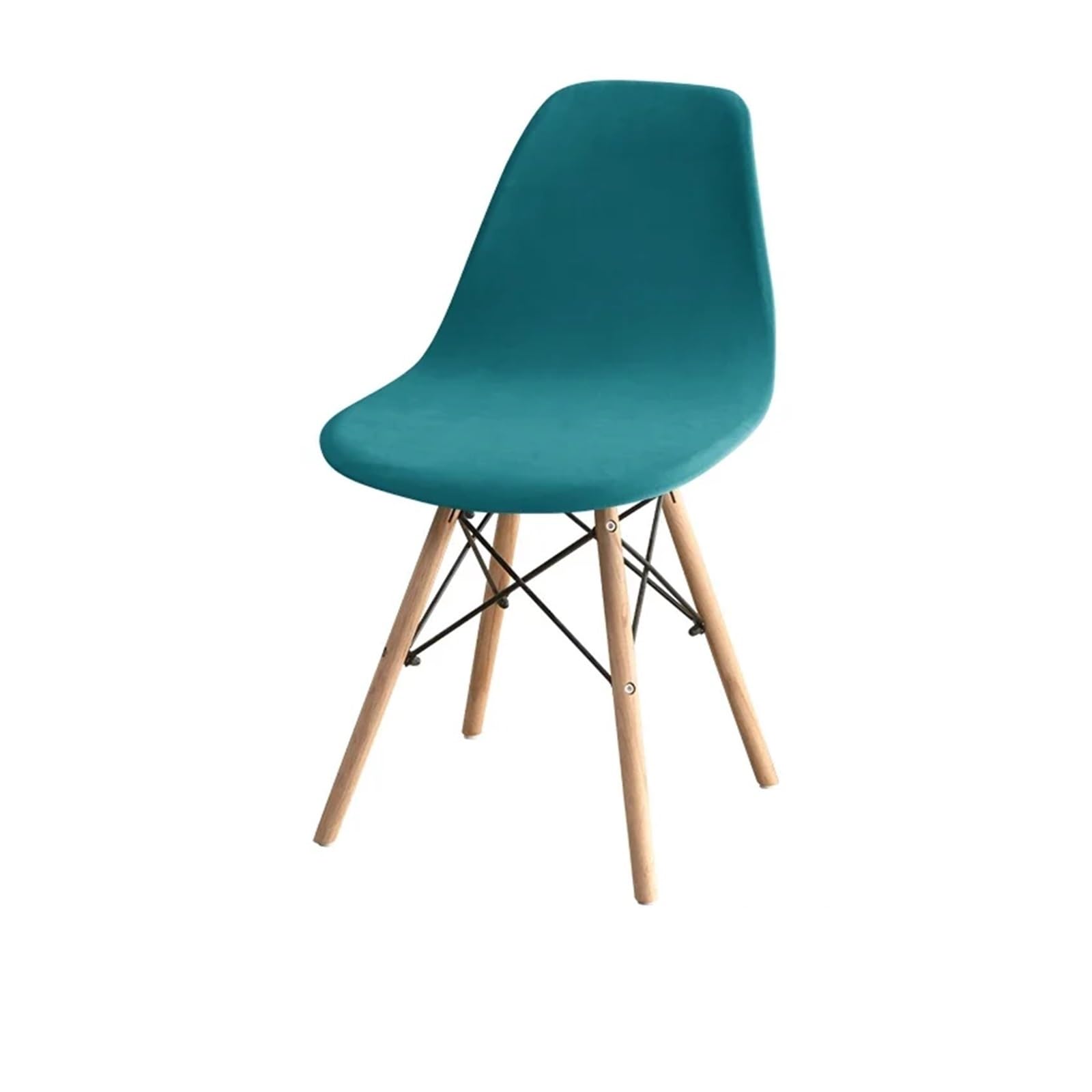 CIOPLJHKL 1PC Velvet Shell Chair Cover Stretch Spandex Armless Covers Solid Color Elastic Dining Seat Case Wedding Hotel Banquet for Hotel, Banquet(A7)