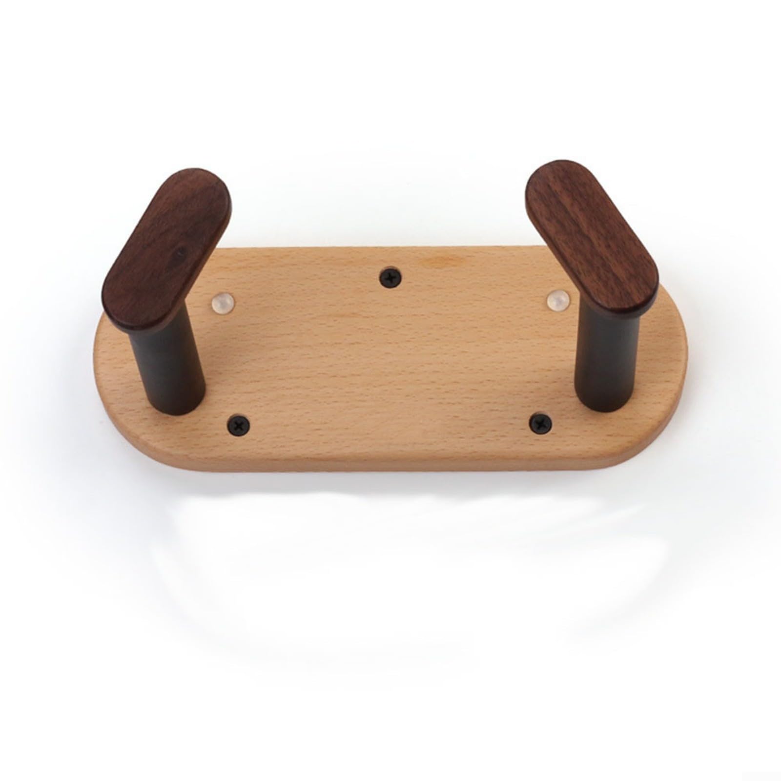 Soporte de pared ajustable para colgar guitarra, base de madera de haya con ranura para púa, pantalla horizontal para bajo eléctrico, acústico, ukelele, violín, para banjo, mandolina