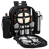 Picnic at Ascot Original Equipped 2 Person Picnic Backpack with Coffee Service,...