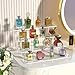 4 Tier Acrylic Display Risers, Clear Perfume Organizer Stand, Large Cupcake Stand Holder, Dessert Display for Party, Display Shelf for Figure and Collection, Riser Stand for Decoration and Organizer