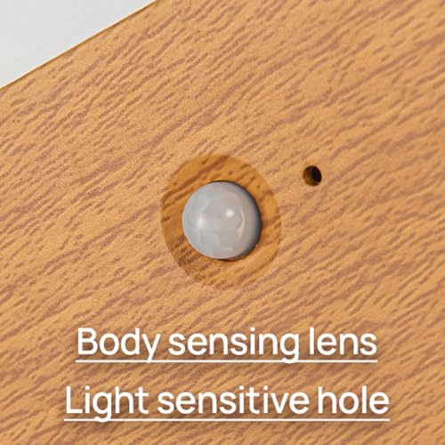Lámpara de pared recargable para pasillo con sensor de movimiento negro 4