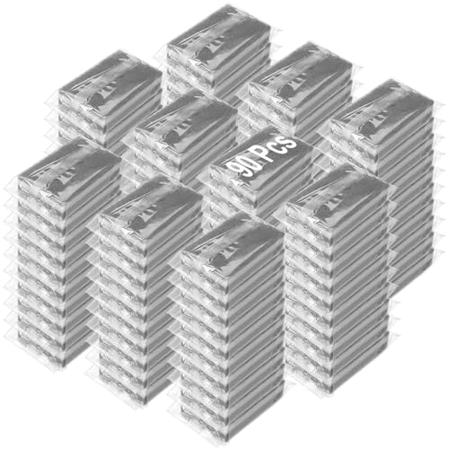 Image of 90 Pack Individually Wrapped Sponges Uncompressed Kitchen Dishwashing Non Scratch Scrouing Sponge Bulk for Hotel Car Airbnb Apartments,Gray