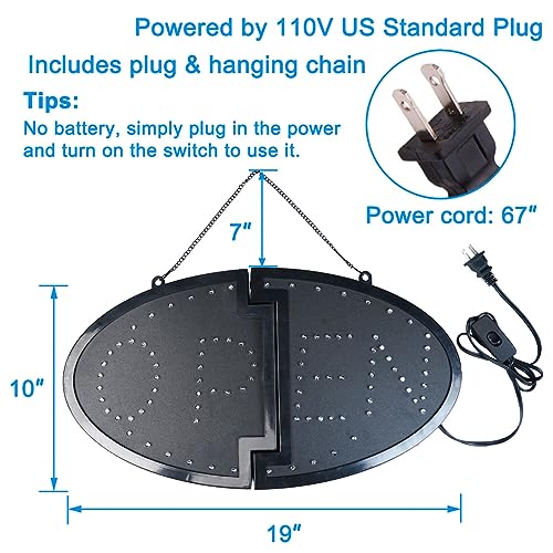 kebe led open sign 1934x1034 bright high visibility advertisement board electric display sign flashing light for business walls window shop bar hotel two modes