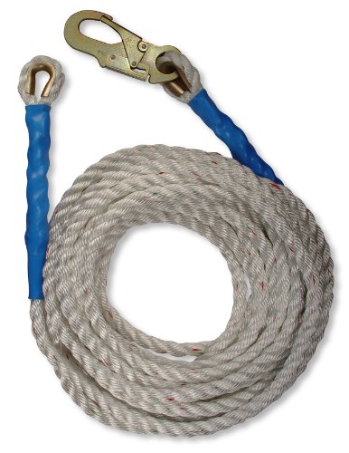 FallTech 7150 50-Foot Vertical Lifeline with Snap Hook and Thimble End