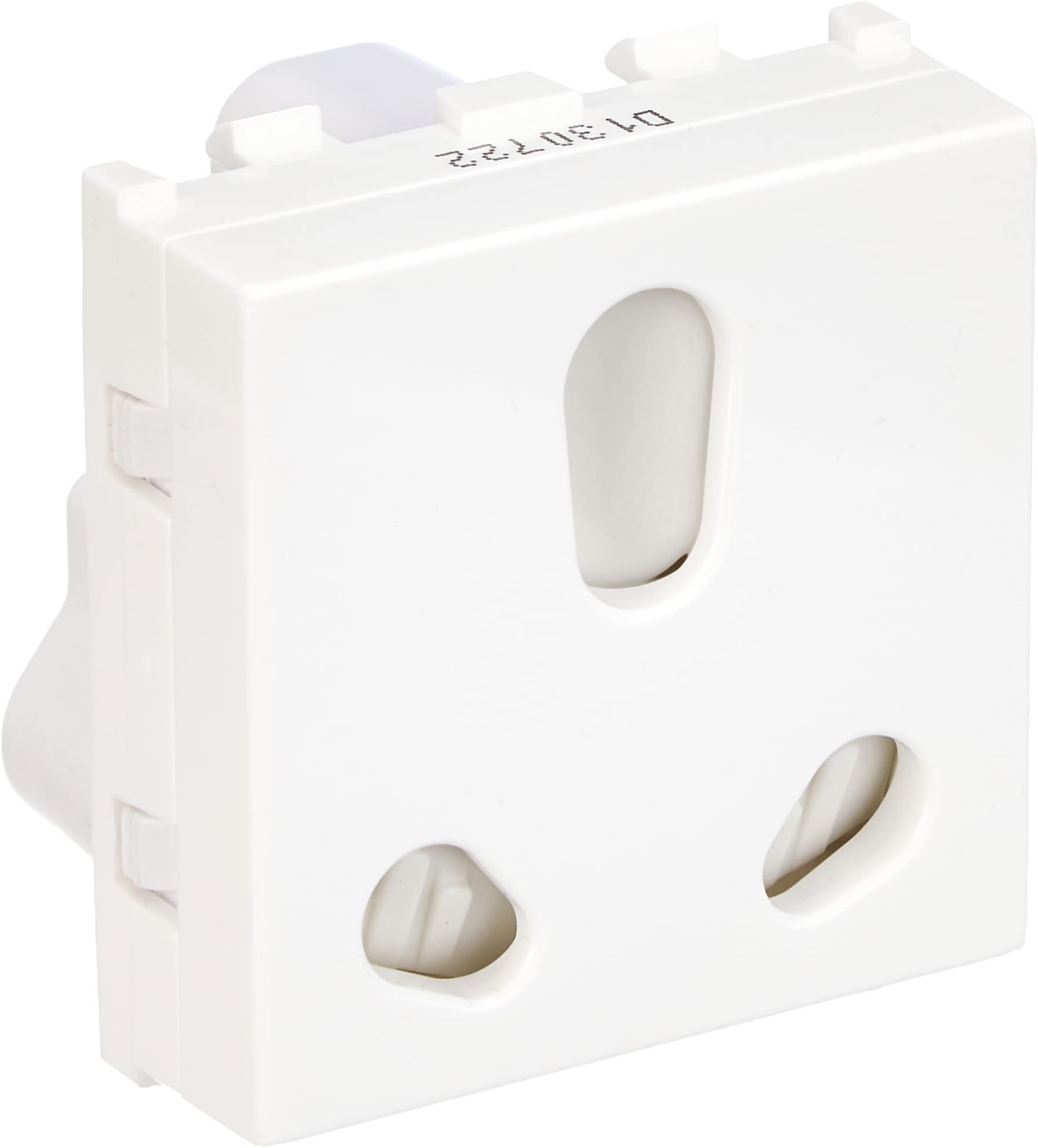 Anchor by Panasonic 66455 6A/16A, Twin Socket 2-Modular (White, Pack of 1)