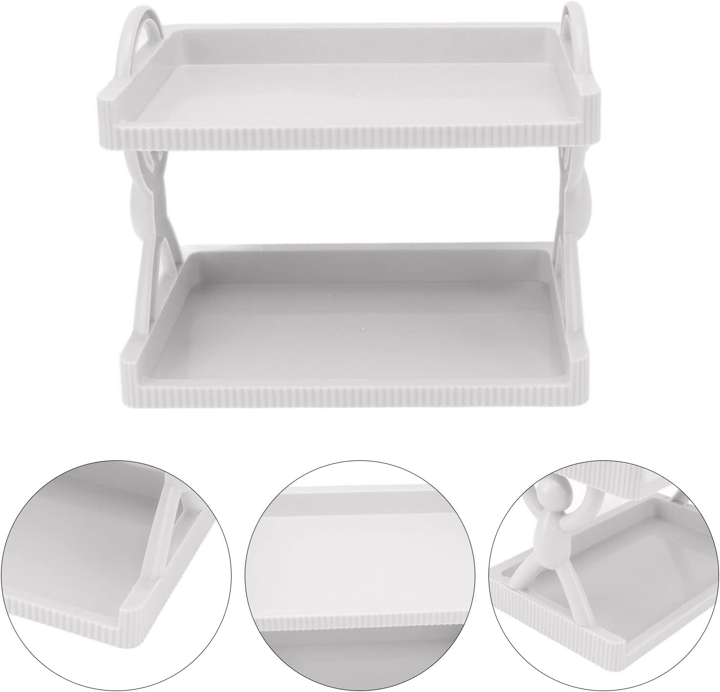 Wall Mounted Storage Shelf, Hanging Storage Bins White Cute Bathroom Organizer Decor Floating Shelves with Multi Layer for Bathroom Kitchen