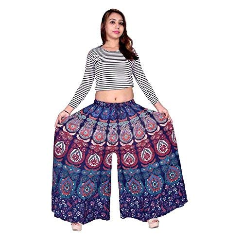 Image of Women's Cotton Printed Palazzo (Free Size)