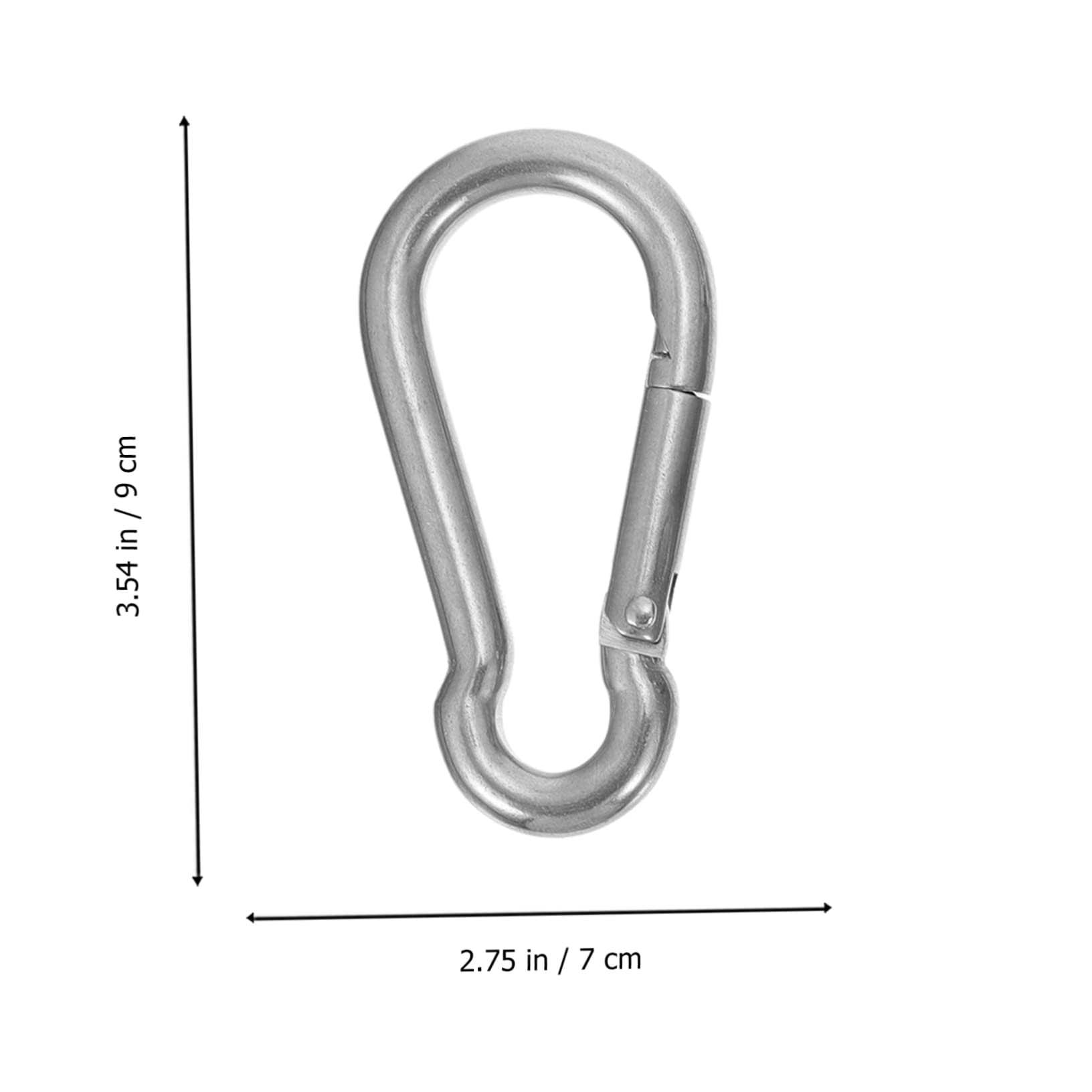 BESTonZON 1set Ganci Acciaio Inossidabile Per Amaca e Altalena Capacità Di Carico Elevata Facile Installazione Include Viti Struttura Robusta e Durevole