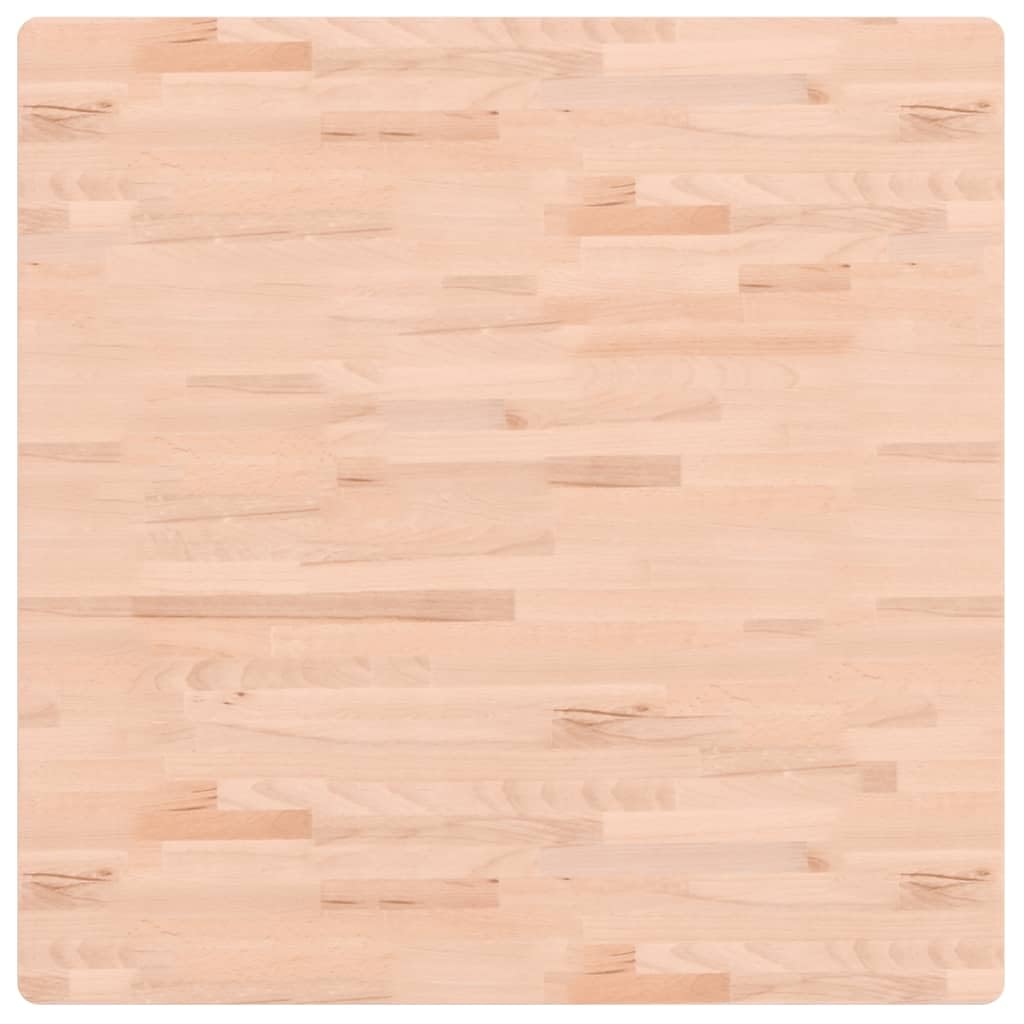 Tablero de mesa de madera maciza de haya cuadrada, 90 x 90 x 1,5