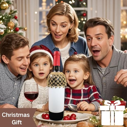 PEARLY JUN weinflaschenhülle,Wiederverwendbare weinflasche Abdeckung Decorations,weinflaschenschutzhüllen Für DIY, Neue Ehepaar Rhein Hochzeitsgeschenk Braut Bräutigam Esstisch Dekoration.