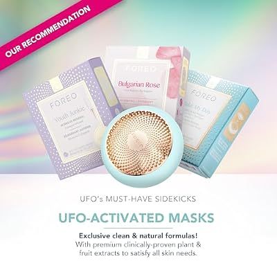 FOREO UFO 3 Deep Face Moisturiser - 5-in-1 Facial Spa - Red Light, Warming, Cooling, Face Massage, Anti Aging - Face Mask Skin Care - Arctic Blue