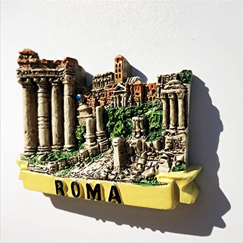Imán decorativo souvenir Roma Italia 6.9x5.4 cm miniatura 4