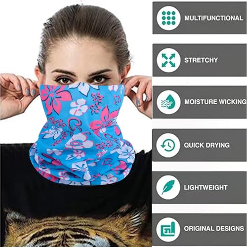 Image of Neck Gaiter Masks Tube Scarf,Seamless Bandanas Buffs Gators,Ourdoor Face Mask Face Covering Multi Headwear