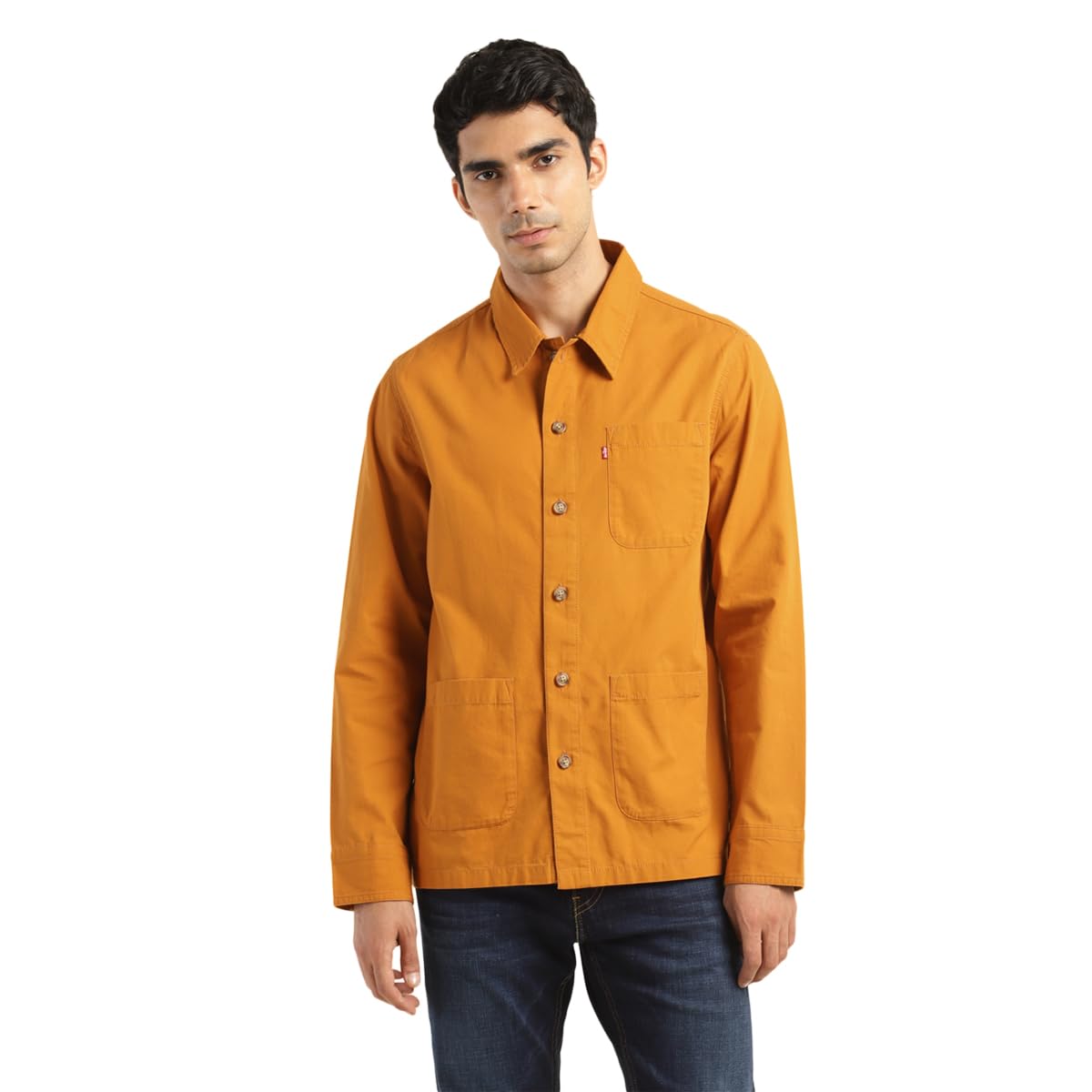 Levi's Men'S Polyester Standard Length Crew Neck Printed Jacket in multi