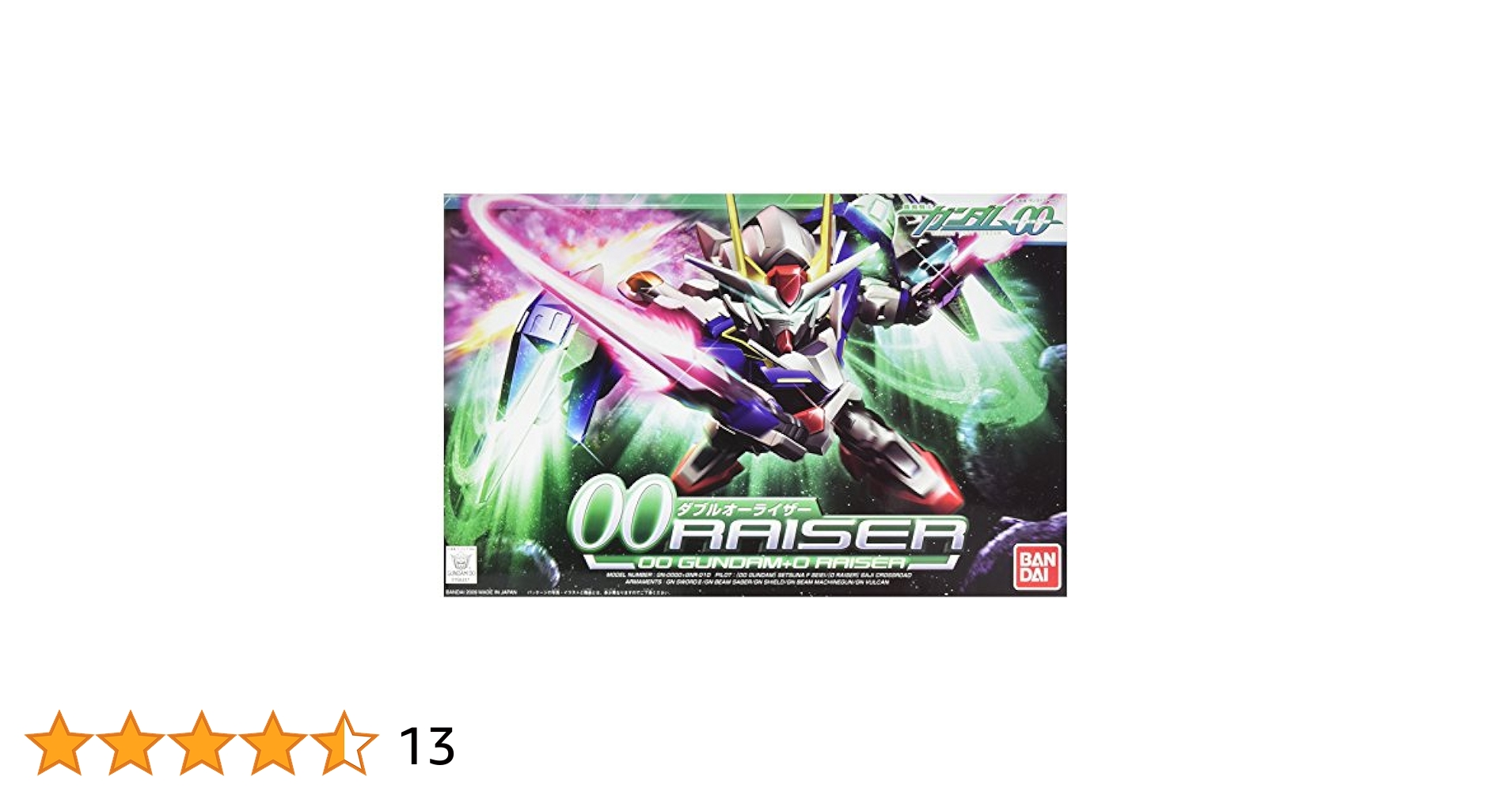 Amazon.com: Bandai Hobby SD BB Senshi #322 00 Raiser 