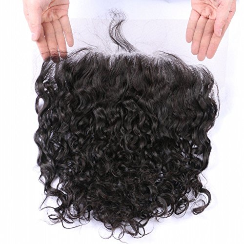 G-EASY Ear to Ear Lace Frontal Closure with Baby Hair Peruvian Hair Water Wave 13x6 Virgin Human Hair Free Part 10inch